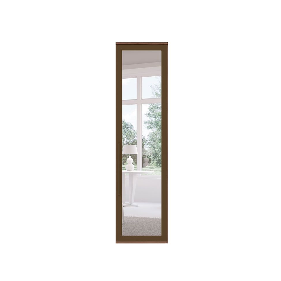 Guarda-Roupa Modulado com Espelho Elite I 1 Porta 3 Gavetas Capuccino