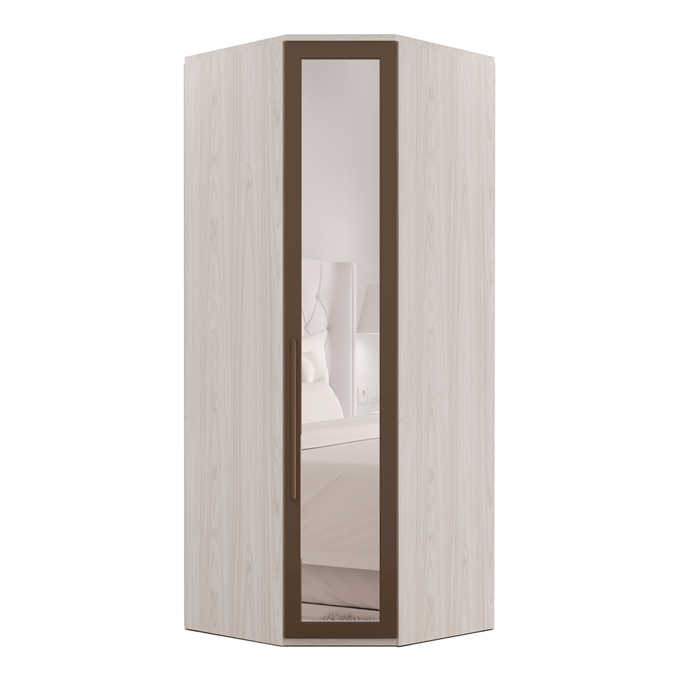 Guarda-Roupa Modulado com Espelho Elite I 1 Porta Vanilla