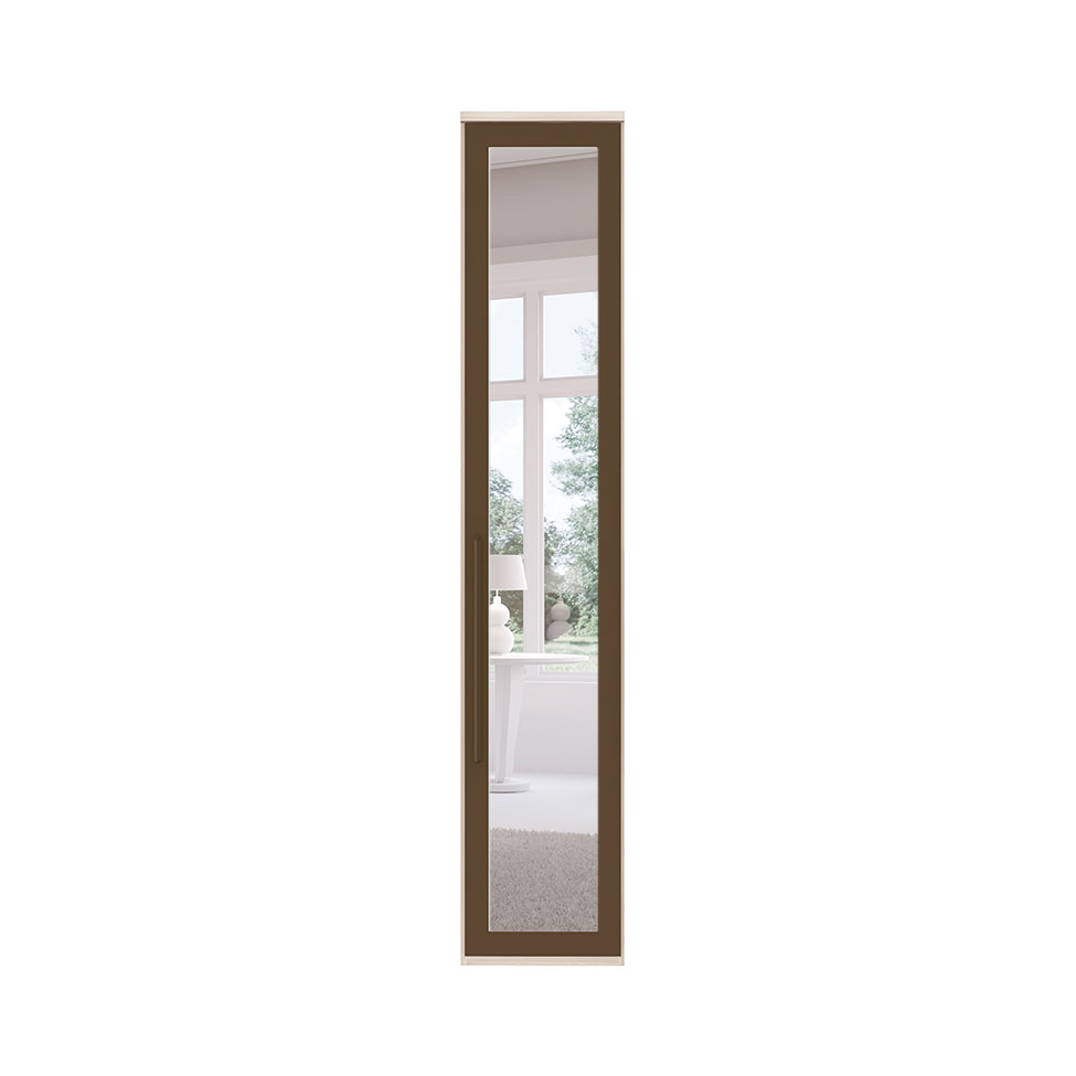 Guarda-Roupa Modulado com Espelho Elite II 1 PT 3 GV Vanilla