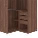 Guarda-Roupa Modulado com Espelho Macau I 2 Portas 3 Gavetas Marrom