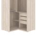 Guarda-Roupa Modulado com Espelho Milão III 2 PT 3 GV Marrom e Bege