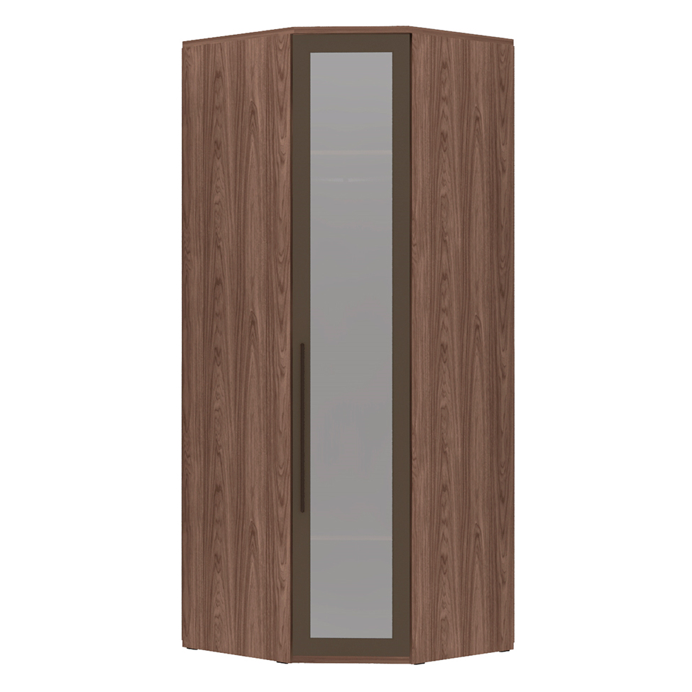 Guarda-Roupa Modulado com Espelho Reflecta Elite II 1 Porta Capuccino