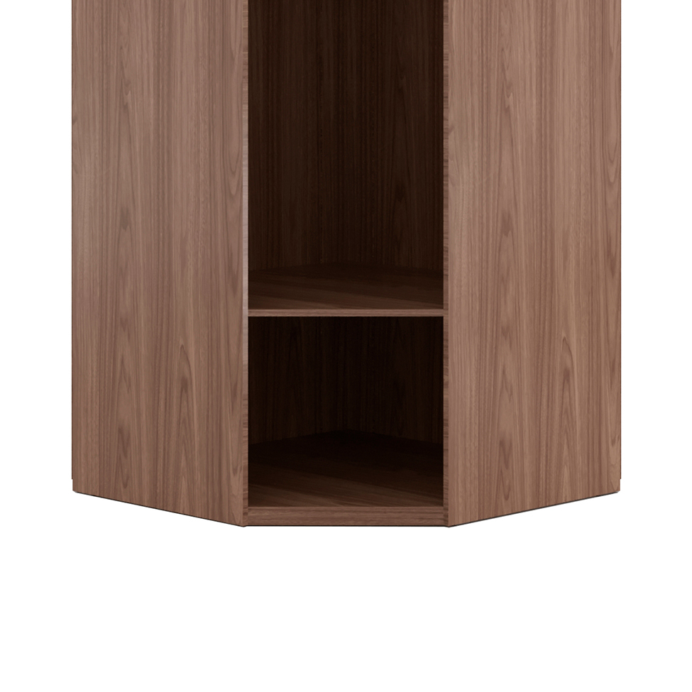 Guarda-Roupa Modulado com Espelho Reflecta Elite II 1 Porta Capuccino