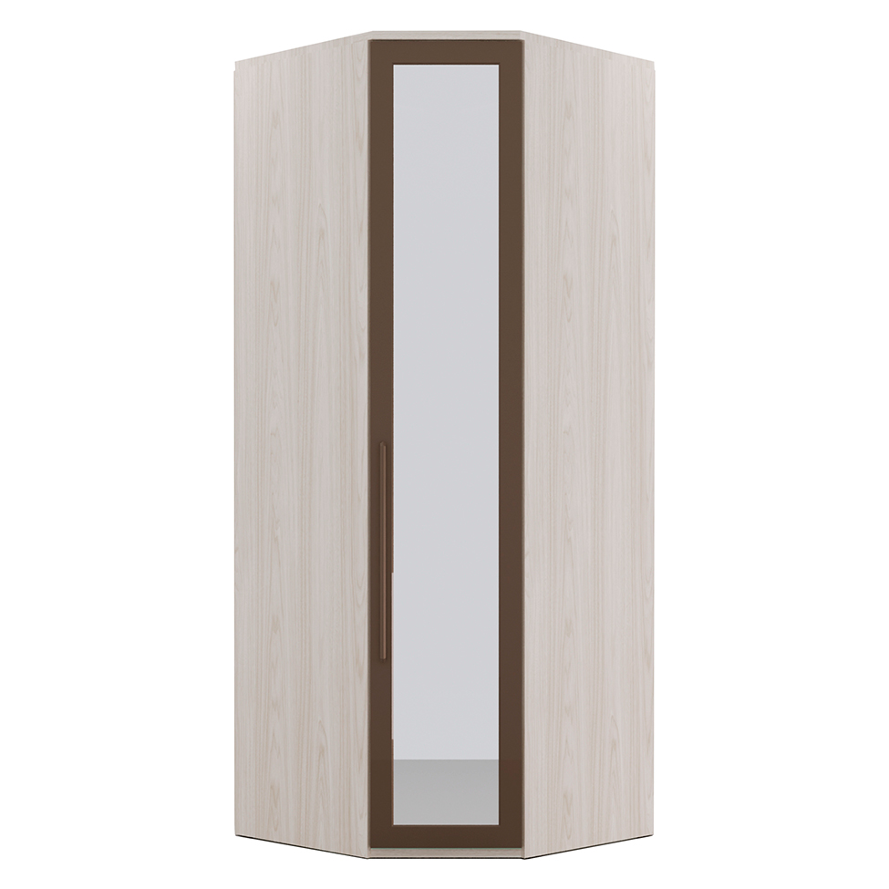 Guarda-Roupa Modulado com Espelho Reflecta Elite II 1 Porta Vanilla