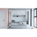 Guarda-Roupa Modulado com Espelho Reflecta Elite III 1 Porta 3 Gavetas Branco