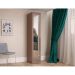 Guarda-Roupa Modulado com Espelho Reflecta Elite III 1 Porta 3 Gavetas Capuccino