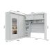 Guarda-Roupa Modulado com Espelho Sparta New 4 Portas 7 Gavetas Branco