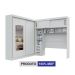 Guarda-Roupa Modulado com Espelho Sparta New 4 Portas 7 Gavetas Branco