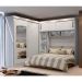 Guarda-Roupa Modulado com Espelho Sparta New 4 Portas 7 Gavetas Branco