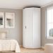 Guarda-Roupa Modulado de Canto Altezza Clean 1 Porta Branco 86 cm