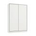 Guarda-Roupa Solteiro Adrina 2 Portas 2 Gavetas Branco