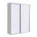Guarda-Roupa Solteiro Alya 2 Portas 2 Gavetas Branco