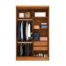 Guarda-Roupa Solteiro Amsterdam I 4 Portas 2 Gavetas Cinamomo