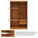 Guarda-Roupa Solteiro Amsterdam I 4 Portas 2 Gavetas Cinamomo