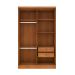 Guarda-Roupa Solteiro Amsterdam I 4 Portas 2 Gavetas Cinamomo