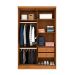 Guarda-Roupa Solteiro Amsterdam I 4 Portas 2 Gavetas Cinamomo e Off White