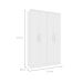 Guarda-Roupa Solteiro Amsterdam I 4 Portas 2 Gavetas Neve