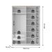 Guarda-Roupa Solteiro Asti 100% MDF 4 Portas 2 Gavetas Branco