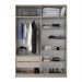 Guarda-Roupa Solteiro Asti 100% MDF 4 Portas 2 Gavetas Urbi