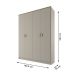 Guarda-Roupa Solteiro Asti 100% MDF 4 Portas 2 Gavetas Urbi
