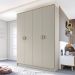 Guarda-Roupa Solteiro Asti 100% MDF 4 Portas 2 Gavetas Urbi