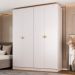 Guarda-Roupa Solteiro Brescia 4 Portas 2 Gavetas Branco