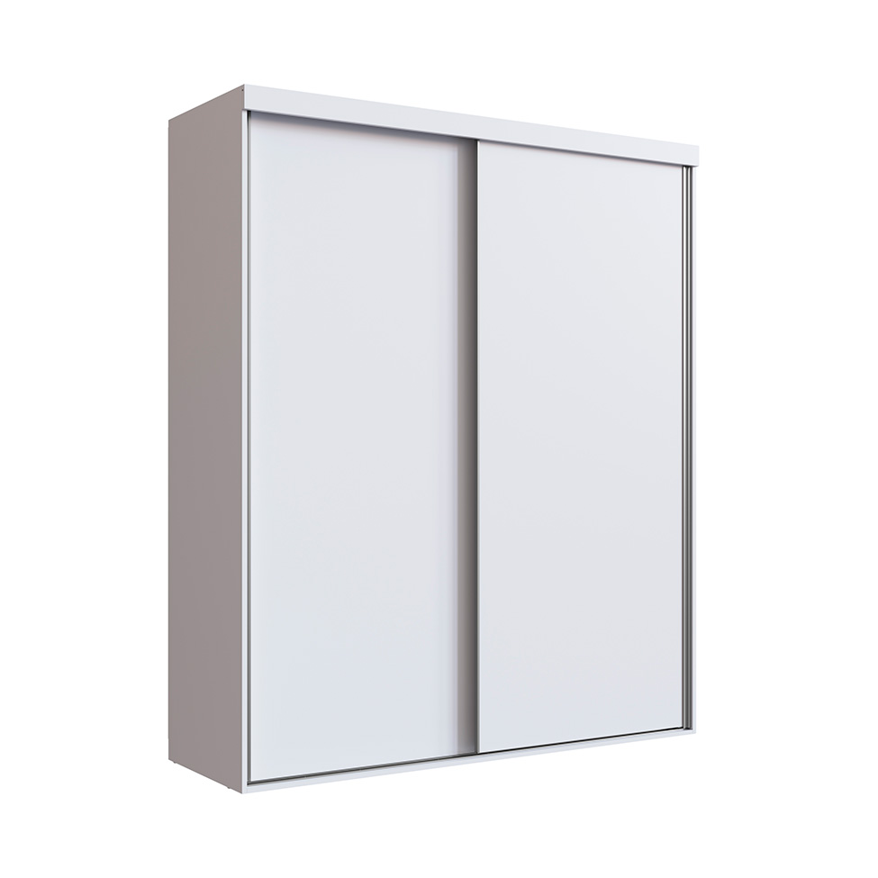 Guarda-Roupa Solteiro Ávila 2 Portas 2 Gavetas Branco