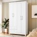 Guarda-Roupa Solteiro Âmbar Flex 4 Portas 2 Gavetas Branco