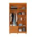 Guarda-Roupa Solteiro Canadá Plus 4 Portas 2 Gavetas Cinamomo