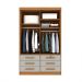 Guarda-Roupa Solteiro Chicago 2 PT 6 GV Cinamomo e Off White