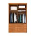 Guarda-Roupa Solteiro Chicago I 2 Portas 6 Gavetas Cinamomo