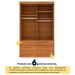 Guarda-Roupa Solteiro Chicago I 2 Portas 6 Gavetas Cinamomo