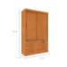 Guarda-Roupa Solteiro Chicago I 2 Portas 6 Gavetas Cinamomo