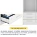 Guarda-Roupa Solteiro Chicago I 2 Portas 6 Gavetas Neve