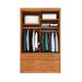 Guarda-Roupa Solteiro Chicago II 2 Portas 6 Gavetas Cinamomo