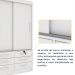 Guarda-Roupa Solteiro Chicago II 2 Portas 6 Gavetas Neve
