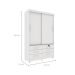 Guarda-Roupa Solteiro Chicago II 2 Portas 6 Gavetas Neve