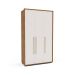 Guarda-Roupa Solteiro Coimbra Flex 3 Portas 3 Gavetas Freijó e Off white