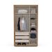 Guarda-Roupa Solteiro Coimbra Flex 3 Portas 3 Gavetas Freijó e Off white