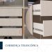 Guarda-Roupa Solteiro Coimbra Flex 3 Portas 3 Gavetas Freijó e Off white