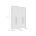 Guarda-Roupa Solteiro Dinamarca 4 PT 2 GV Neve