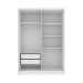 Guarda-Roupa Solteiro Dinamarca 4 PT 2 GV Neve