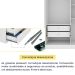 Guarda-Roupa Solteiro Dinamarca 4 PT 2 GV Neve