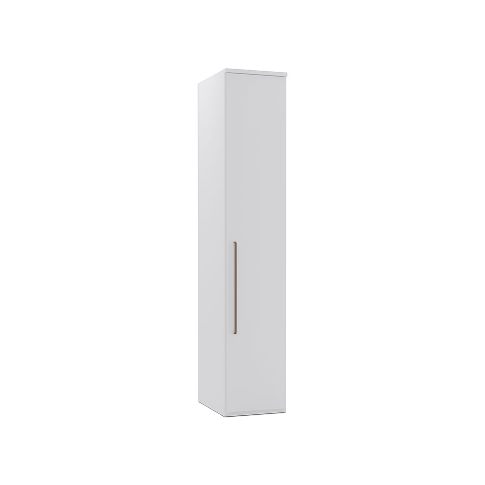 Guarda-Roupa Solteiro Elite 1 Porta 3 Gavetas Branco