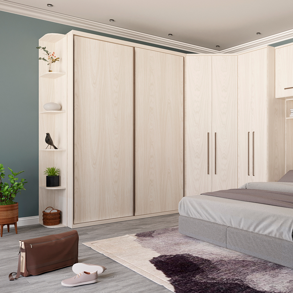 Guarda-Roupa Solteiro Elite 2 Portas 3 Gavetas Vanilla