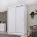 Guarda-Roupa Solteiro Firenze 2 Portas 2 Gavetas Neve