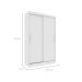 Guarda-Roupa Solteiro Firenze 2 Portas 2 Gavetas Neve