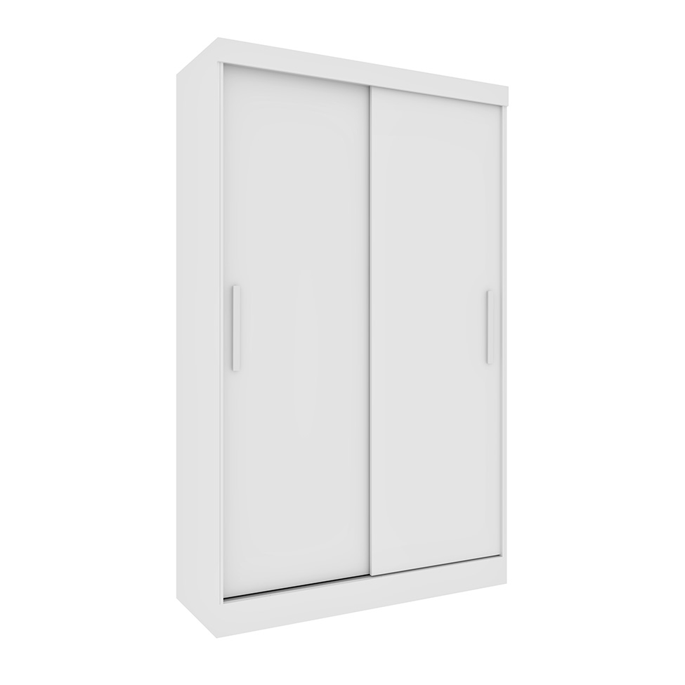 Guarda-Roupa Solteiro Firenze 2 Portas 2 Gavetas Neve