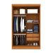 Guarda-Roupa Solteiro Firenze Flex 2 Portas 2 Gavetas Cinamomo e Off White