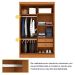Guarda-Roupa Solteiro Firenze Flex 2 Portas 2 Gavetas Cinamomo e Off White